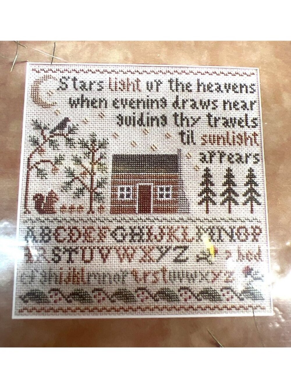 Little House Needleworks Starlight Sampler Cross Stitch Chart